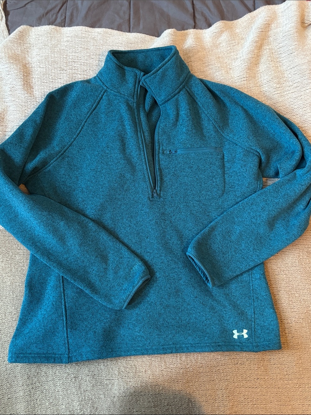 Under Armour Women’s Teal Half-Zip Pullover Sweater